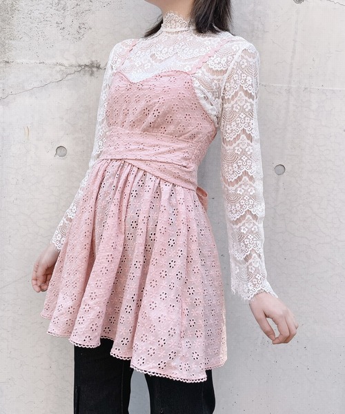 PAIN（ペイン）の「コットンレースキャミチュニック【セットアップ対応】（チュニック・レディース・ホワイト/ブラック/ピンク・FREE）」の19枚目の写真