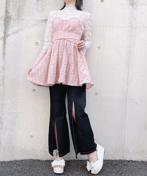 PAIN（ペイン）の「コットンレースキャミチュニック【セットアップ対応】（チュニック・レディース・ホワイト/ブラック/ピンク・FREE）」の17枚目の写真