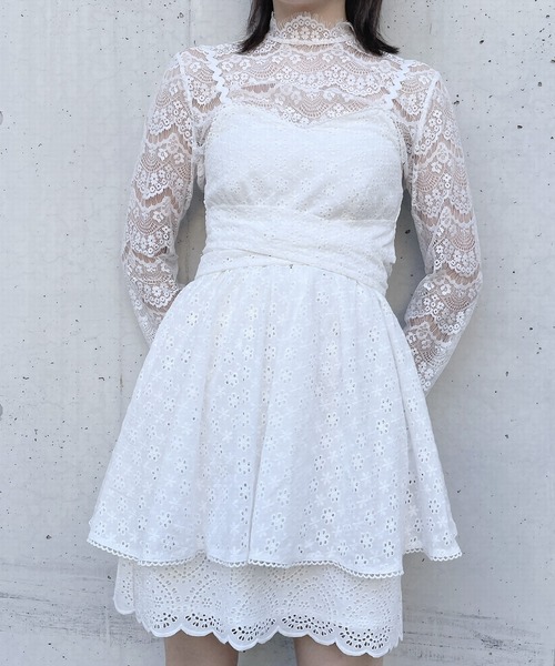 PAIN（ペイン）の「コットンレースキャミチュニック【セットアップ対応】（チュニック・レディース・ホワイト/ブラック/ピンク・FREE）」の12枚目の写真