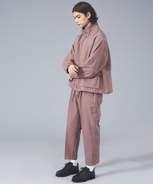 MYSELF ABAHOUSE（マイセルフアバハウス）の「【MYSELF ABAHOUSE】ポリツイル ルーズ タック イージーパンツ（スラックス・メンズ・ベージュ/サックスブルー/ピンクベージュ/ブラック・46/48）」の9枚目の写真