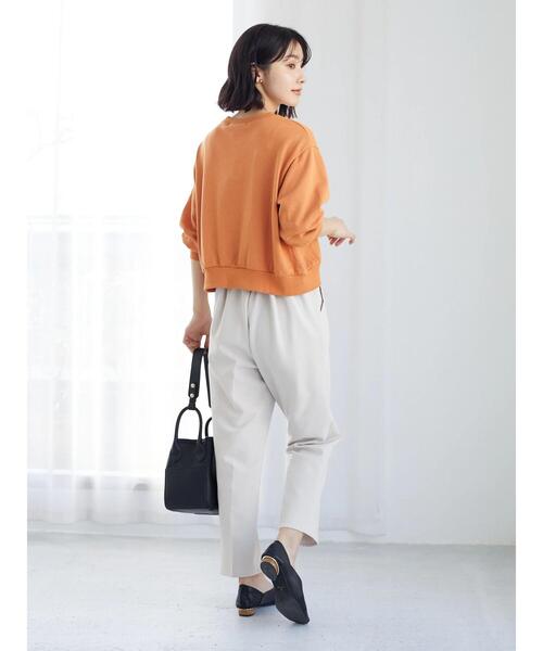 RAY CASSIN FAVORI(レイカズンフェバリ)の「・RAY CASSIN サテン刺繍ウラケプルオーバー(パーカー・レディース・オレンジ/ブラック/ホワイト系その他/グリーン・FREE)」の7枚目の写真