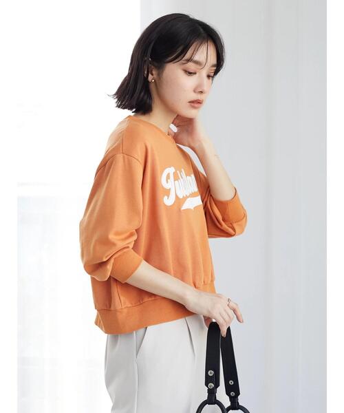 RAY CASSIN FAVORI(レイカズンフェバリ)の「・RAY CASSIN サテン刺繍ウラケプルオーバー(パーカー・レディース・オレンジ/ブラック/ホワイト系その他/グリーン・FREE)」の8枚目の写真