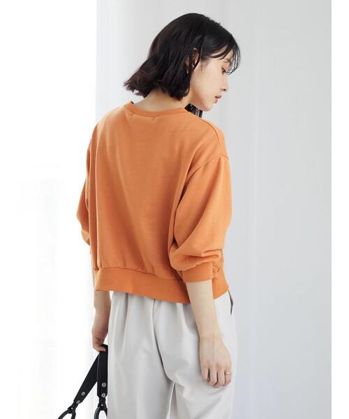 RAY CASSIN FAVORI(レイカズンフェバリ)の「・RAY CASSIN サテン刺繍ウラケプルオーバー(パーカー・レディース・オレンジ/ブラック/ホワイト系その他/グリーン・FREE)」の9枚目の写真