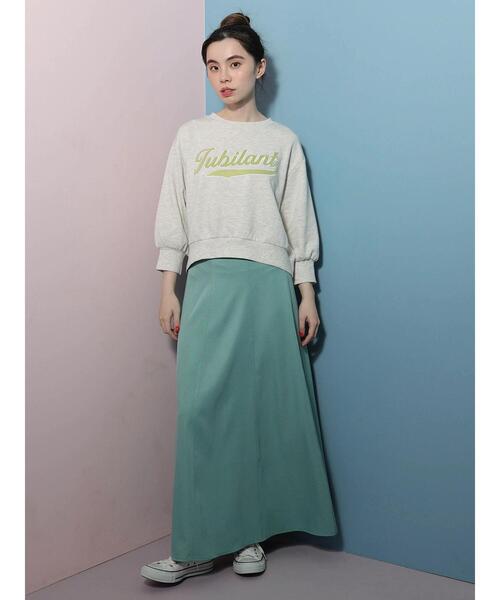 RAY CASSIN FAVORI(レイカズンフェバリ)の「・RAY CASSIN サテン刺繍ウラケプルオーバー(パーカー・レディース・オレンジ/ブラック/ホワイト系その他/グリーン・FREE)」の12枚目の写真