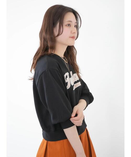 RAY CASSIN FAVORI(レイカズンフェバリ)の「・RAY CASSIN サテン刺繍ウラケプルオーバー(パーカー・レディース・オレンジ/ブラック/ホワイト系その他/グリーン・FREE)」の16枚目の写真