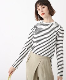 OPAQUE.CLIP | オーガニックコットン強撚天竺 ロングスリーブTシャツ(Tシャツ/カットソー)