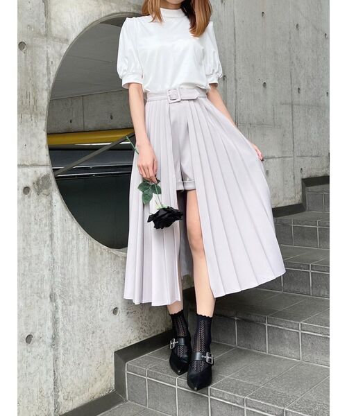 EATME(イートミー)の「プリーツラップ付きショートパンツ(その他パンツ・レディース・グレー/ブラック/その他1・SMALL/MEDIUM)」の12枚目の写真