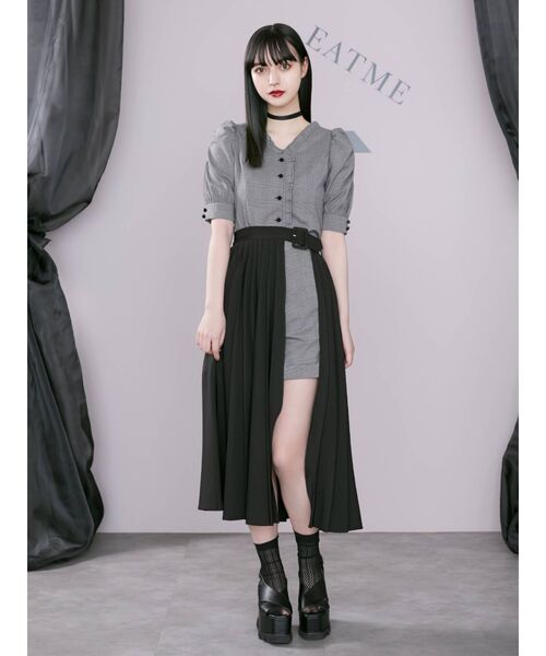 EATME（イートミー）の「プリーツラップ付きショートパンツ