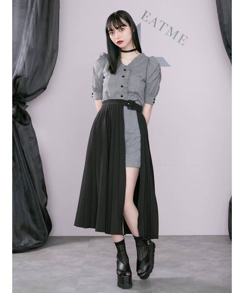 プリーツスカート ミニ ミニスカート インナー付き パンツ付き