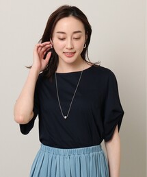 UNTITLED | 袖コンシャスプルオーバー【洗える】(Tシャツ/カットソー)