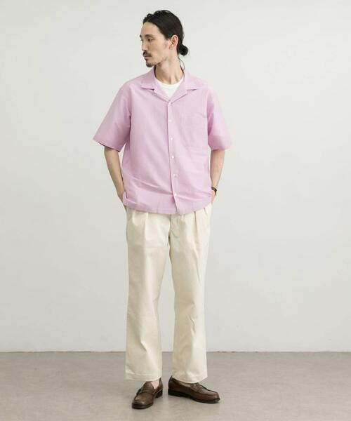 URBAN RESEARCH(アーバンリサーチ)の「コットンシルクショートスリーブオープンカラーシャツ(シャツ/ブラウス・メンズ・ブラック/ベージュ/ピンク系その他/グリーン系その他/グレー系その他・MEDIUM/LARGE/X-LARGE)」の17枚目の写真
