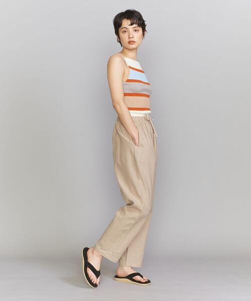 Lepidos(レピドス)の「<Lepidos>麻コットン リラックス パンツ -ウォッシャブル-(その他パンツ・レディース・ライトブルー/ベージュ/オレンジ・FREE)」の5枚目の写真