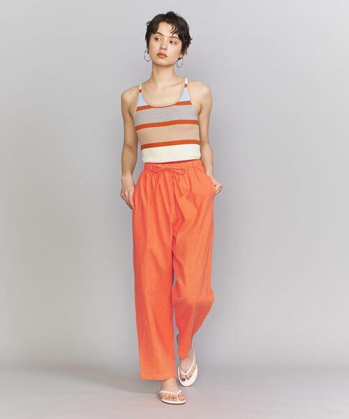 Lepidos(レピドス)の「<Lepidos>麻コットン リラックス パンツ -ウォッシャブル-(その他パンツ・レディース・ライトブルー/ベージュ/オレンジ・FREE)」の10枚目の写真