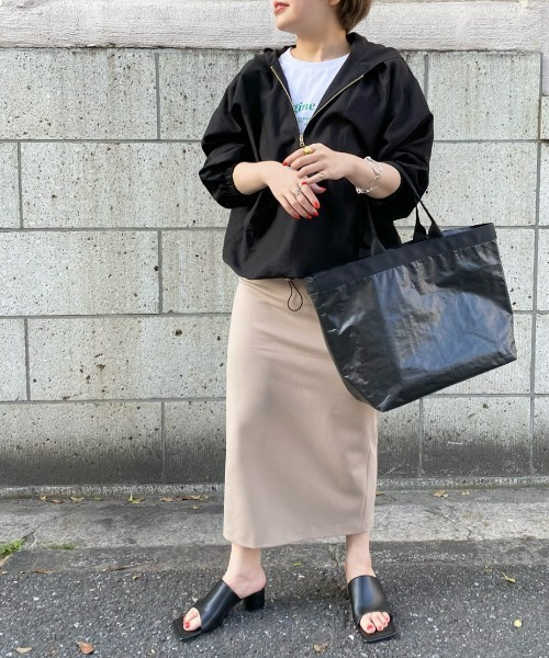 RIVE DROITE(リヴドロワ)の「軽めのアウターに丁度いい/シアーアノラックシャツ(シャツ/ブラウス・レディース・ブラック/アイボリー・FREE)」の19枚目の写真