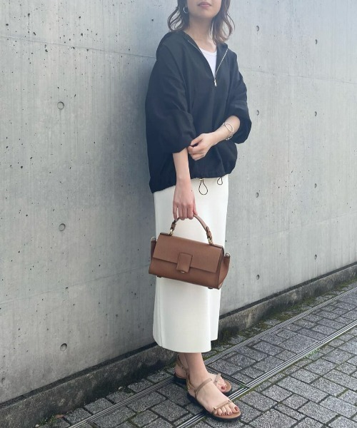 RIVE DROITE(リヴドロワ)の「軽めのアウターに丁度いい/シアーアノラックシャツ(シャツ/ブラウス・レディース・ブラック/アイボリー・FREE)」の17枚目の写真