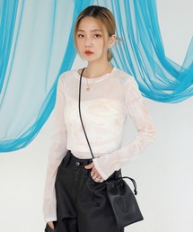 UNE MANSION | [UNE ORIGINAL]マーブルシースルーTシャツ(Tシャツ/カットソー)