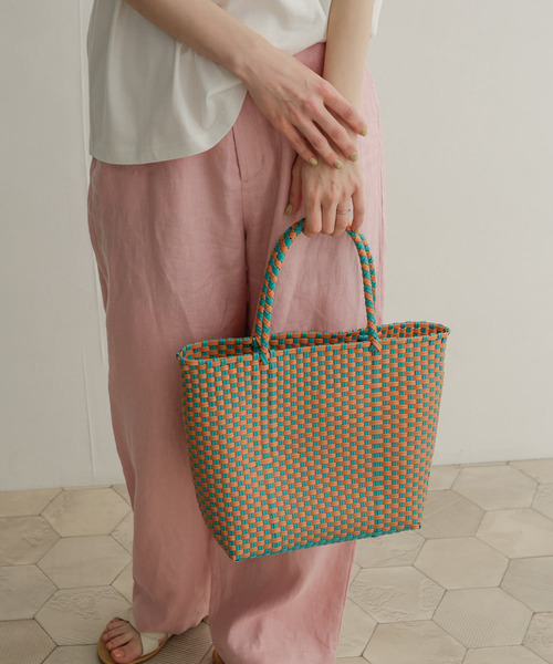 URBAN RESEARCH DOORS(アーバンリサーチドアーズ)の「メルカドバッグ(トートバッグ・レディース・パープル系その他/ピンク系その他/オレンジ系その他・ONE)」の8枚目の写真