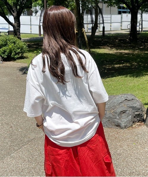 PairPair（ペアペア）の「アーチロゴカレッジプリントTEE(ユニセックス)（Tシャツ/カットソー・メンズ・オフホワイト/マスタード/ホワイト系・MEDIUM/LARGE）」の19枚目の写真