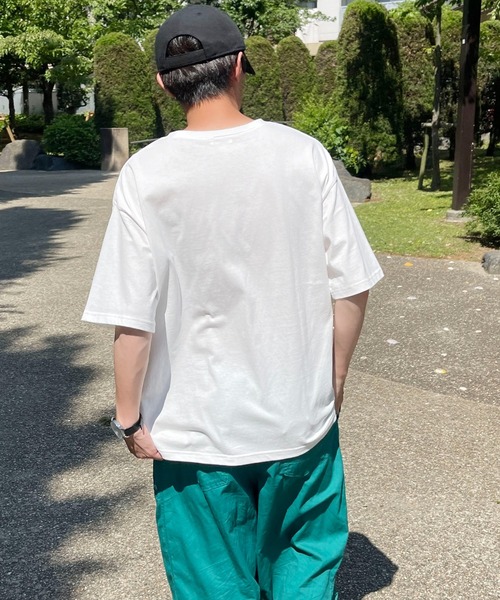 PairPair（ペアペア）の「アーチロゴカレッジプリントTEE(ユニセックス)（Tシャツ/カットソー・メンズ・オフホワイト/マスタード/ホワイト系・MEDIUM/LARGE）」の12枚目の写真