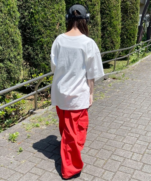 PairPair（ペアペア）の「アーチロゴカレッジプリントTEE(ユニセックス)（Tシャツ/カットソー・メンズ・オフホワイト/マスタード/ホワイト系・MEDIUM/LARGE）」の17枚目の写真