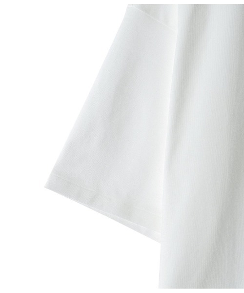 PORT BY ARK（ポートバイアーク）の「PORT BY ARK / ポートバイアーク：Henry neck SS T-shirt：PO11-T005[COR]（Tシャツ/カットソー・メンズ・オフホワイト/チャコール・2）」の5枚目の写真