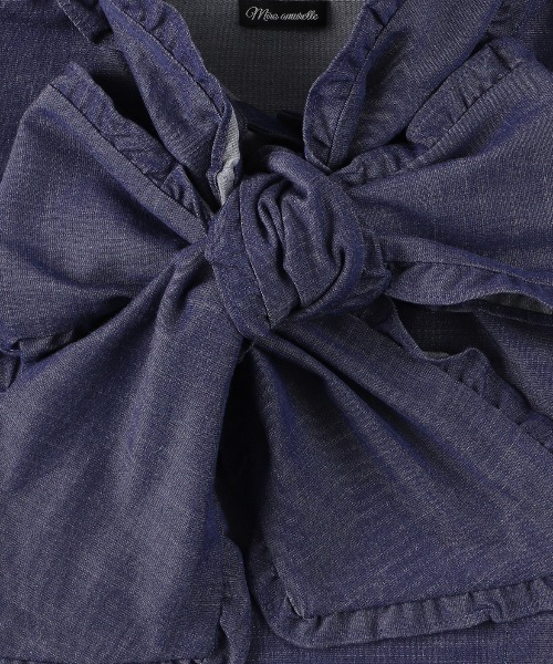 MIRO AMURETTE（ミロアミュレット）の「denim ribbon tie blouse/デニムリボンタイブラウス（シャツ/ブラウス・レディース・インディゴブルー・FREE）」の14枚目の写真