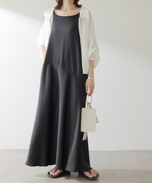 COLLAGE GALLARDAGALANTE(コラージュガリャルダガランテ)の「夏服に羽織れる/秋のスタートに/メッシュカーデ(カーディガン/ボレロ・レディース・ホワイト/ブラック/ベージュ・FREE)」の13枚目の写真