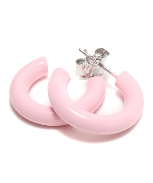 atmos pink(アトモスピンク)の「atmos pink カラフルミニボリューム フープピアス(ピアス(両耳用)・レディース・ネイビー/ピンク/オレンジ/グリーン・FREE)」の1枚目の写真