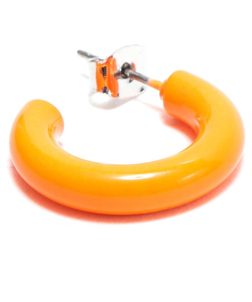 atmos pink(アトモスピンク)の「atmos pink カラフルミニボリューム フープピアス(ピアス(両耳用)・レディース・ネイビー/ピンク/オレンジ/グリーン・FREE)」の6枚目の写真