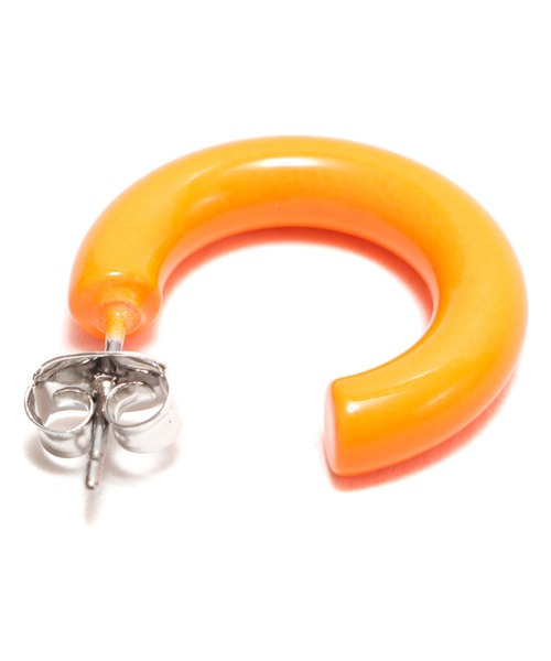 atmos pink(アトモスピンク)の「atmos pink カラフルミニボリューム フープピアス(ピアス(両耳用)・レディース・ネイビー/ピンク/オレンジ/グリーン・FREE)」の5枚目の写真