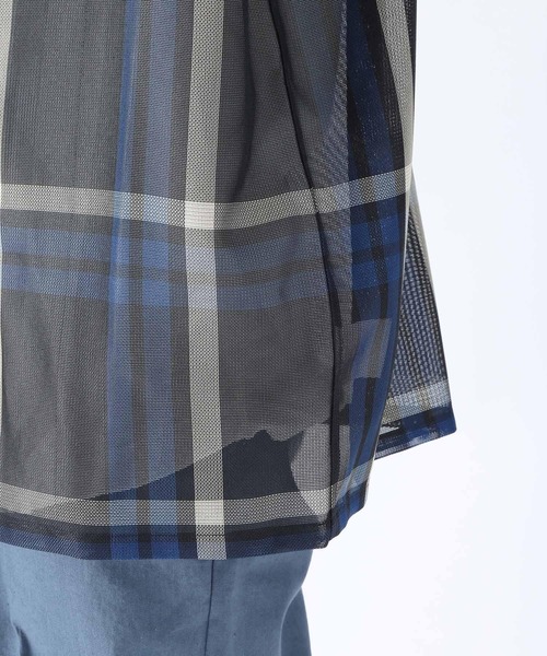 niko and...（ニコアンド）の「からみワイドショートスリーブシャツ（シャツ/ブラウス・メンズ・ネイビー/グレー/アイボリー・MEDIUM/LARGE）」の13枚目の写真