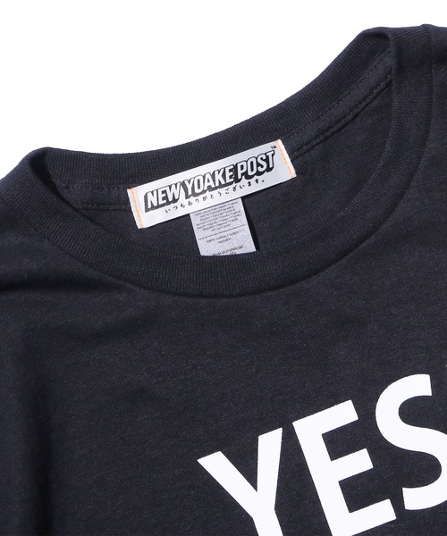 NEW YOAKE POST（ニューヨアケポスト）の「NEW YOAKE POST×BOKU HA TANOSII/ニューヨアケポスト×ボクハタノシイ SAY YES 半袖Ｔシャツ（Tシャツ/カットソー・メンズ・ブラック/ホワイト・L/M/XL）」の7枚目の写真