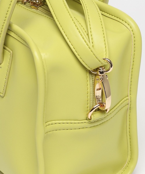 GLOBAL WORK（グローバルワーク）の「2WAYスクエアボストン/294496（ショルダーバッグ・レディース・アイボリー/ブラック/イエロー・ONE SIZE）」の22枚目の写真