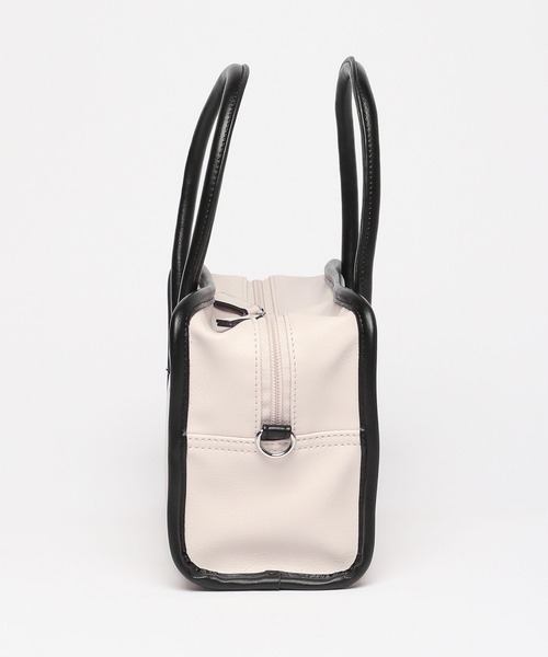 GLOBAL WORK（グローバルワーク）の「2WAYスクエアボストン/294496（ショルダーバッグ・レディース・アイボリー/ブラック/イエロー・ONE SIZE）」の9枚目の写真