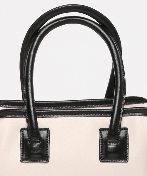 GLOBAL WORK（グローバルワーク）の「2WAYスクエアボストン/294496（ショルダーバッグ・レディース・アイボリー/ブラック/イエロー・ONE SIZE）」の12枚目の写真