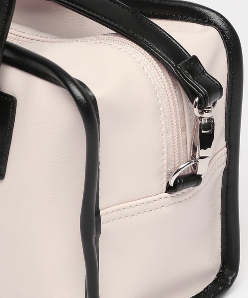 GLOBAL WORK（グローバルワーク）の「2WAYスクエアボストン/294496（ショルダーバッグ・レディース・アイボリー/ブラック/イエロー・ONE SIZE）」の18枚目の写真