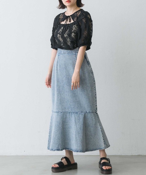 RETRO GIRL（レトロガール）の「レース2wayボレロBL（シャツ/ブラウス・レディース・ブラック/オフホワイト/アイボリー・FREE）」の21枚目の写真