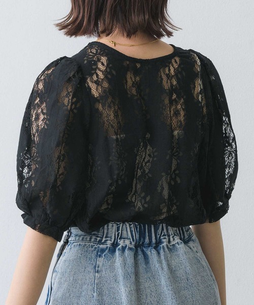 RETRO GIRL（レトロガール）の「レース2wayボレロBL（シャツ/ブラウス・レディース・ブラック/オフホワイト/アイボリー・FREE）」の20枚目の写真