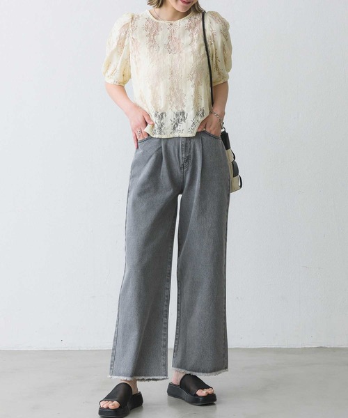 RETRO GIRL（レトロガール）の「レース2wayボレロBL（シャツ/ブラウス・レディース・ブラック/オフホワイト/アイボリー・FREE）」の14枚目の写真