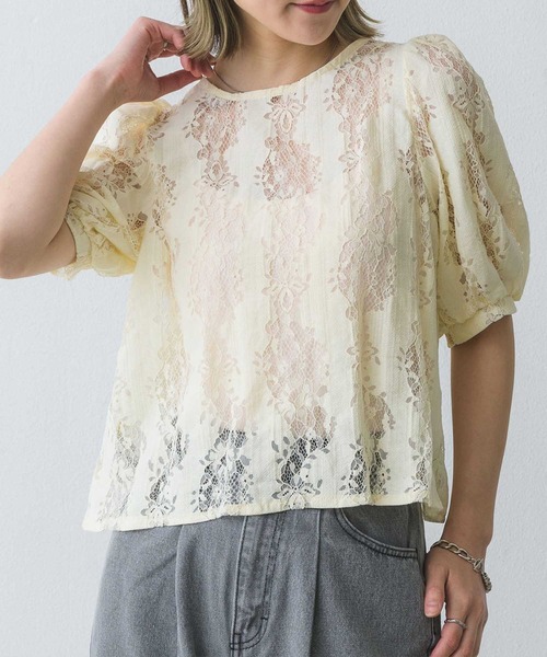 RETRO GIRL（レトロガール）の「レース2wayボレロBL（シャツ/ブラウス・レディース・ブラック/オフホワイト/アイボリー・FREE）」の12枚目の写真