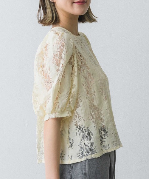 RETRO GIRL（レトロガール）の「レース2wayボレロBL（シャツ/ブラウス・レディース・ブラック/オフホワイト/アイボリー・FREE）」の13枚目の写真