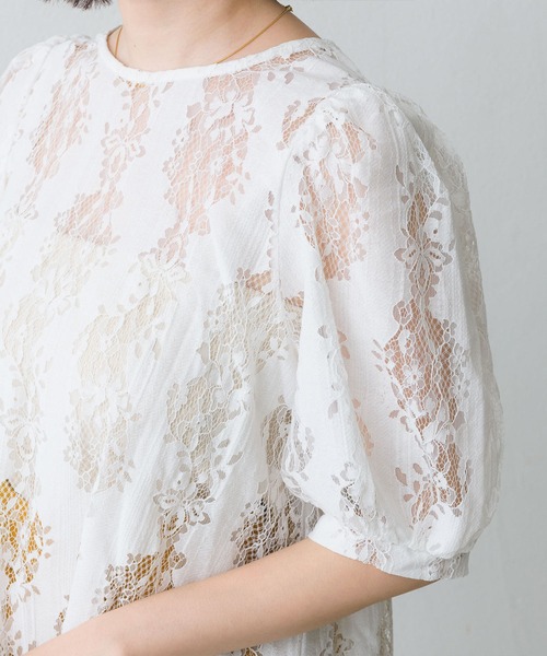 RETRO GIRL（レトロガール）の「レース2wayボレロBL（シャツ/ブラウス・レディース・ブラック/オフホワイト/アイボリー・FREE）」の7枚目の写真