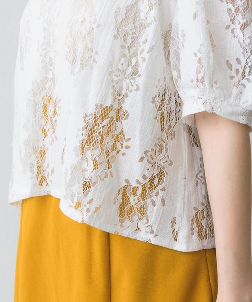 RETRO GIRL（レトロガール）の「レース2wayボレロBL（シャツ/ブラウス・レディース・ブラック/オフホワイト/アイボリー・FREE）」の10枚目の写真