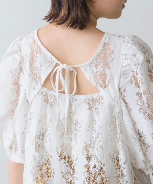 RETRO GIRL（レトロガール）の「レース2wayボレロBL（シャツ/ブラウス・レディース・ブラック/オフホワイト/アイボリー・FREE）」の8枚目の写真