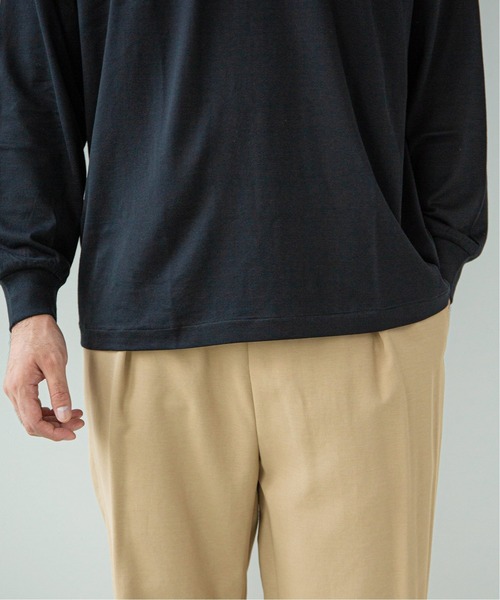 EDIFICE SELECT(エディフィスセレクト)の「【ETS.MATERIAUX / マテリオ】モックネックTシャツ(Tシャツ/カットソー・メンズ・グレー/ブラック・1)」の8枚目の写真