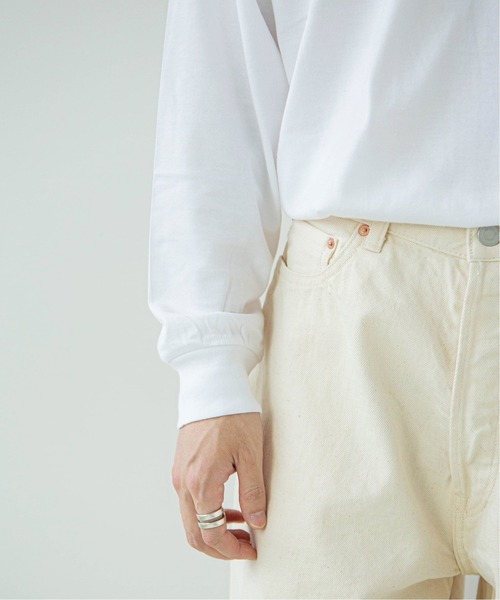 EDIFICE SELECT(エディフィスセレクト)の「【ETS.MATERIAUX / マテリオ】モックネックTシャツ(Tシャツ/カットソー・メンズ・グレー/ブラック・1)」の14枚目の写真