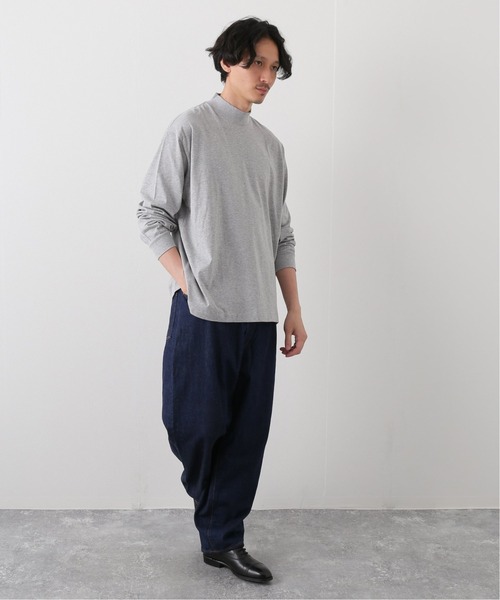 EDIFICE SELECT(エディフィスセレクト)の「【ETS.MATERIAUX / マテリオ】モックネックTシャツ(Tシャツ/カットソー・メンズ・グレー/ブラック・1)」の15枚目の写真