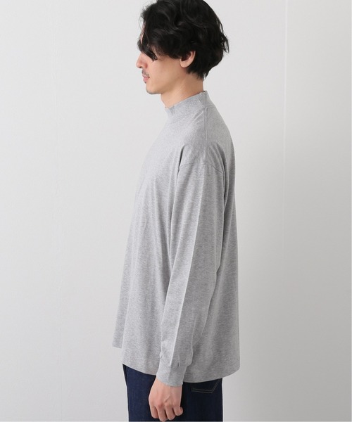 EDIFICE SELECT(エディフィスセレクト)の「【ETS.MATERIAUX / マテリオ】モックネックTシャツ(Tシャツ/カットソー・メンズ・グレー/ブラック・1)」の18枚目の写真