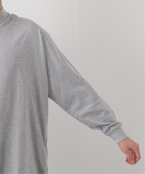 EDIFICE SELECT(エディフィスセレクト)の「【ETS.MATERIAUX / マテリオ】モックネックTシャツ(Tシャツ/カットソー・メンズ・グレー/ブラック・1)」の22枚目の写真