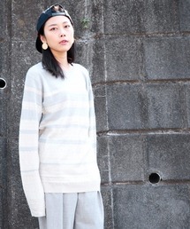 hardcover（ハードカバー）の「hardcover/スプリングL/Sボーダーニット（ニット/セーター）」